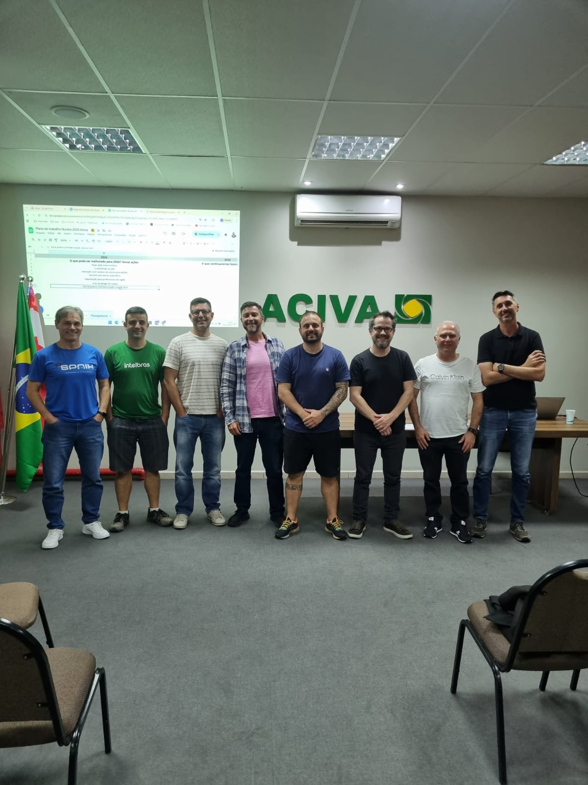Participantes do Núcleo de Tecnologia e Inovação da ACIVA